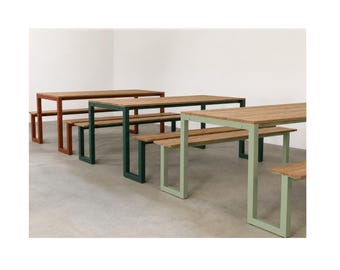 Customizable Picnic Dining Table : ADA Compliant, Kids/Adult Sizes Restaurant, Commercial Furniture Procurement FF&E Interior Exterior