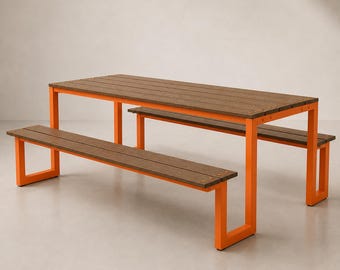 Customizable Picnic Dining Table : ADA Compliant, Kids/Adult Sizes Restaurant, Commercial Furniture Procurement FF&E Interior Exterior