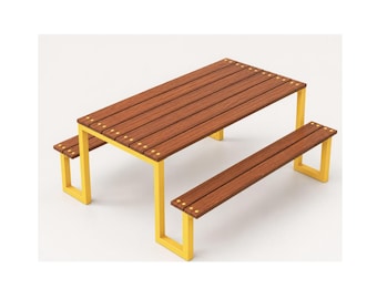 Customizable Picnic Dining Table : ADA Compliant, Kids/Adult Sizes Restaurant, Commercial Furniture Procurement FF&E Interior Exterior