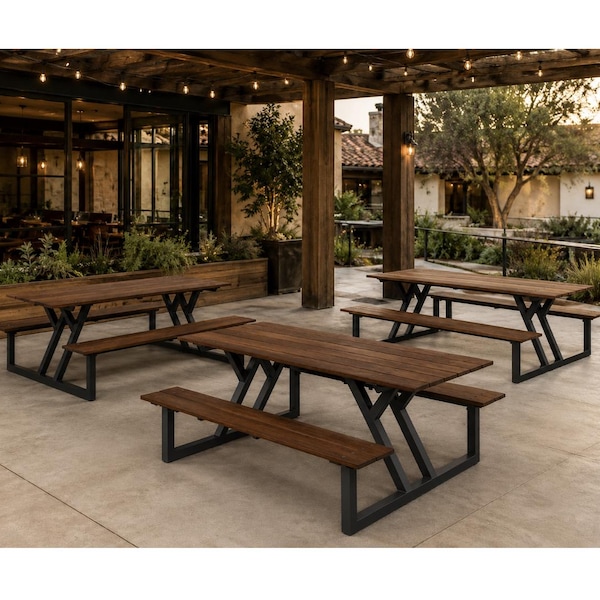Customizable Picnic Dining Table :  Kids/Adult Sizes Restaurant, Commercial, Hospitality Furniture Procurement FF&E Interior Exterior