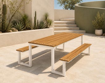 Customizable Picnic Dining Table : ADA Compliant, Kids/Adult Sizes Restaurant, Commercial Furniture Procurement FF&E Interior Exterior