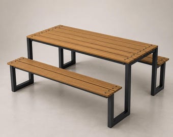 Customizable Picnic Dining Table : ADA Compliant, Kids/Adult Sizes Restaurant, Commercial Furniture Procurement FF&E Interior Exterior