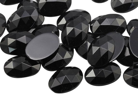 4 Cabochon Ovali In Acrilico 40x30mm, Retro Piatto, Trasparenti, Senza Piombo, Sicuri Per La Pelle, Per Gioielli, Cosplay E Decorazioni Fai Da Te