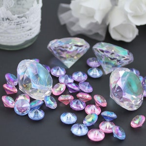 Decorating Gems AB Coating For Table Scatter Wedding Decorations Vase Fillers Centerpieces Accent Arrangements Parties Games 19 Styles