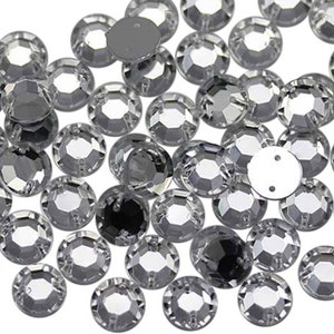 10mm 8mm 7mm Crystal H102 Loose Acrylic Sew On Rhinestones Beads Jewels Gems For Sewing Crafts DIY Costume Making Cosplay image 1