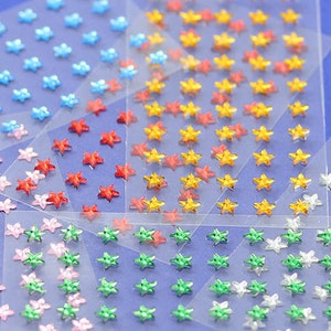 250 PCS Crystal Clear Acrylic Stick On Star Rhinestones Self Adhesive Gems Face Gems Body Art Jewels Scrapbooking Card Making 6mm 8mm 10mm image 9
