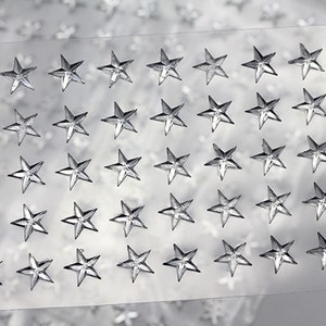 250 peças de strass autoadesivos em acrílico transparente, joias para arte corporal, para scrapbooking ou cartões, 6 mm e 8 mm