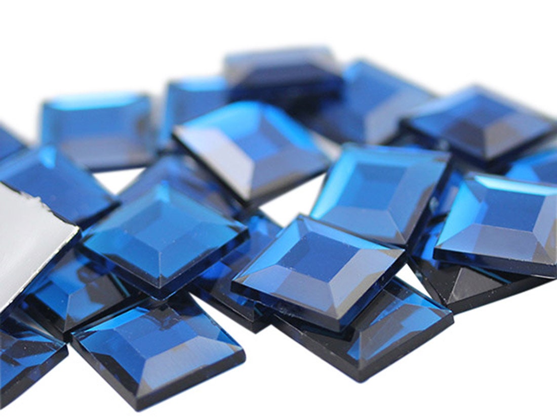 50 Strass Œil De Cheval Jaune 7x15mm - Dos Plat Pour Création Bijoux, Déco (Acrylique)