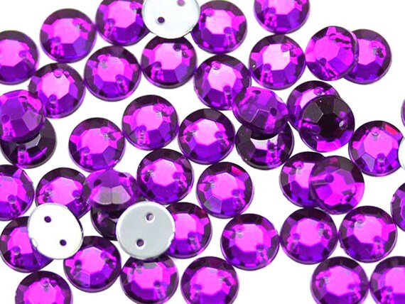 Purple Craft Rhinestones (pack of 24) - Hobby Monsters