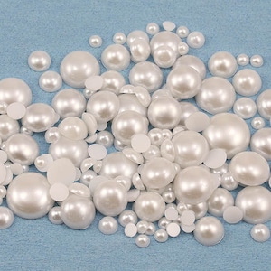 Lose flache Rückseite Acrylperle Cabochons Kunststoff Edelsteine für das Handwerk Kostüm Verzierungen Schmuck Karte Herstellung Cosplay Juwelen - 7 Verfügbare Größen