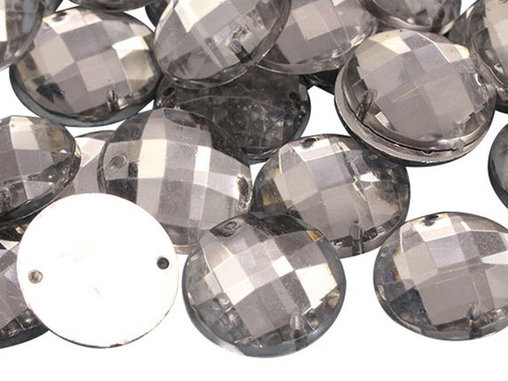 10mm/12mm Crystal clear round flat back rhinestone diamante gems/cardmaking 