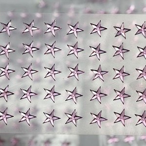 250 STKS Roze acryl plakken op sterren strassteentjes zelfklevende edelstenen gezicht edelstenen body art juwelen voor scrapbooking of kaarten maken versieringen