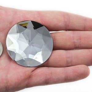 Crystal Clear Large Round Jewels Acrylic Rhinestones Plastic Gems For Cosplay Embellishments Crafts Jewellery Making Pop Displays 4 Sizes