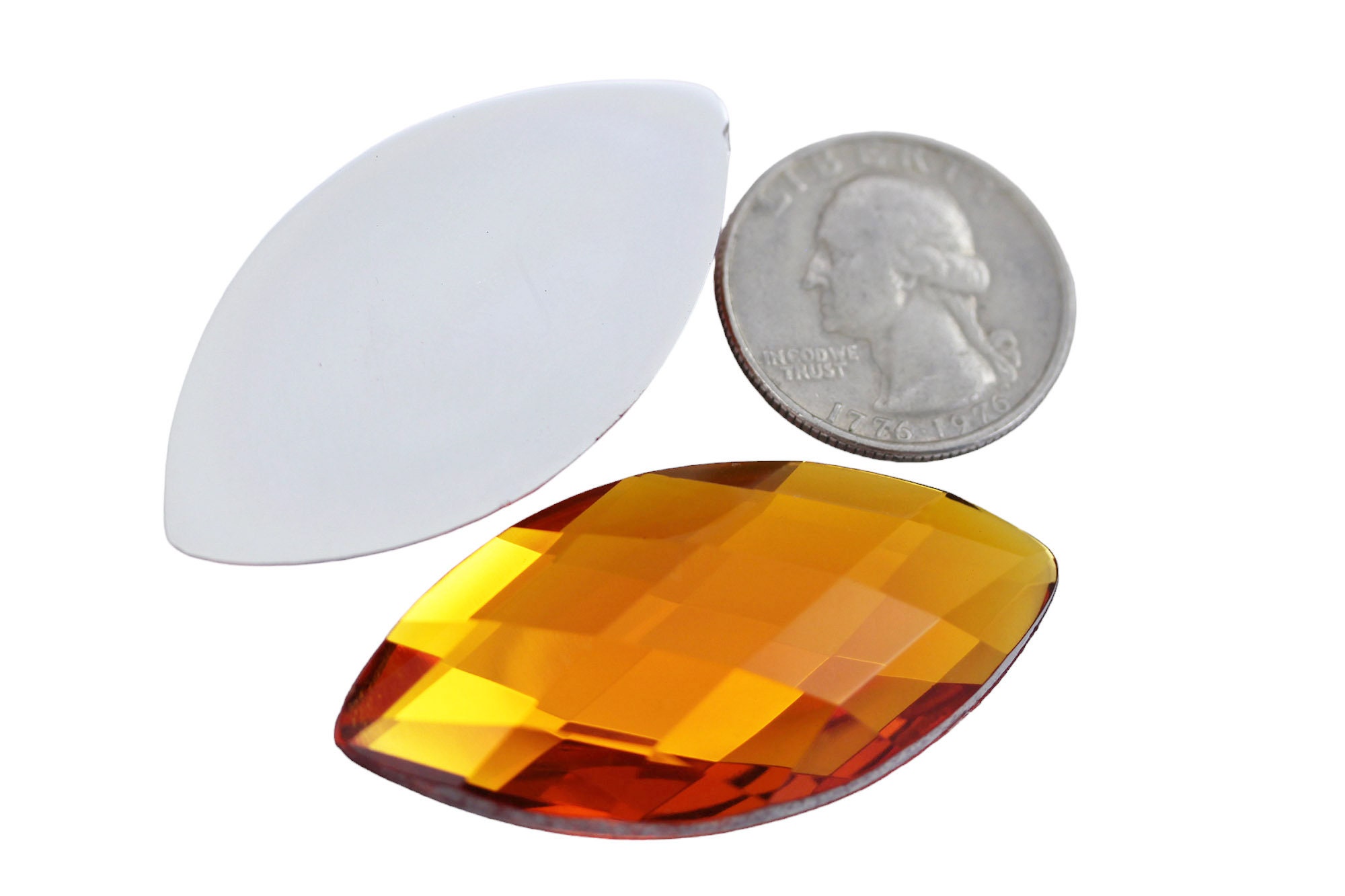 Allstarco 25-Piece Amethyst Navette Rhinestones - 20x9mm Marquise Flat Back Gems For Crafts & Costumes