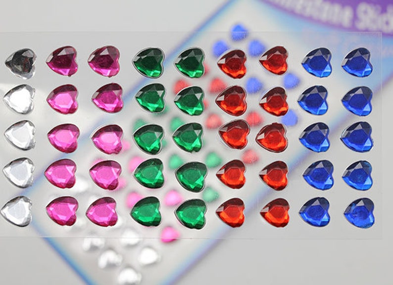 250PCS Stick on Rhinestones & Jewels Sticker Body Face Gems Etsy