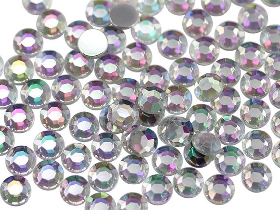 50 Strass Acryliques Ronds, Dos Plat, 16 Mm, Couleur Cristal Vert – Uxcell (neuf)