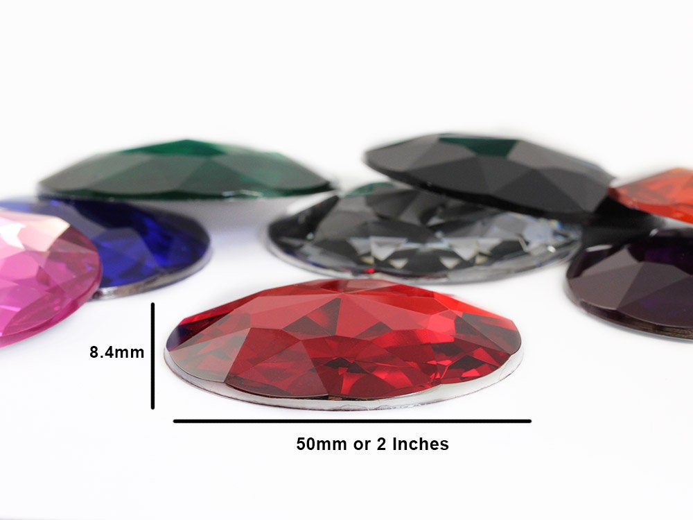 Large Red Ruby Round Acrylic Jewels Plastic Gems Cosplay Costumes ...