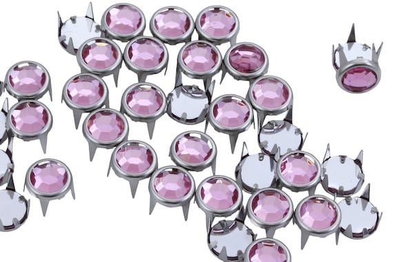 Mixed 10-Color Bedazzler Rhinestones Refill - Size 30 (7mm), Over 450 Pieces, For Clothing & Crafts