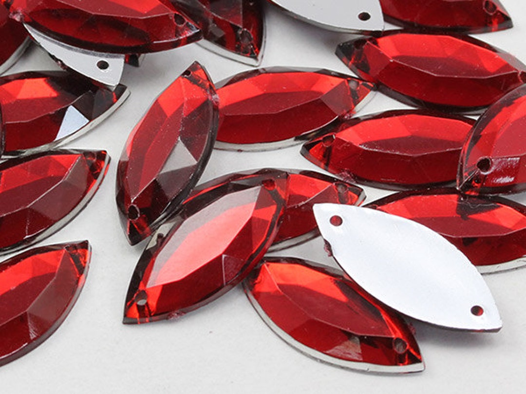 100 Runde Acryl-Cabochons 7 Mm – Rot Rubin, Flache Rückseite, Für Schmuck, Cosplay, Basteln, Bleifrei & Hautverträglich