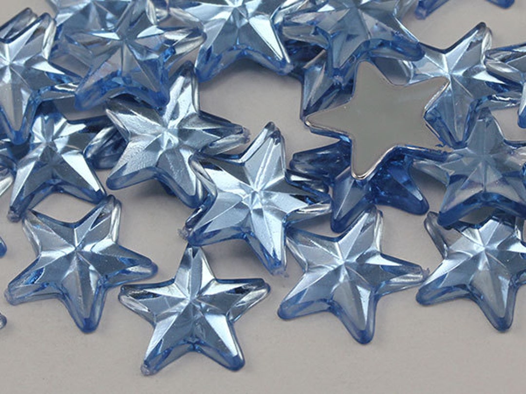Allstarco Acryl-Cabochons Mit Flacher Rückseite – Glänzende Strasssteine Für Schmuck, Cosplay & Deko