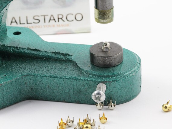 Pearl Studs Bedazzler Nailhead Stud Setter Tool Handpress Kit Over 1400 Gold Spot Silver