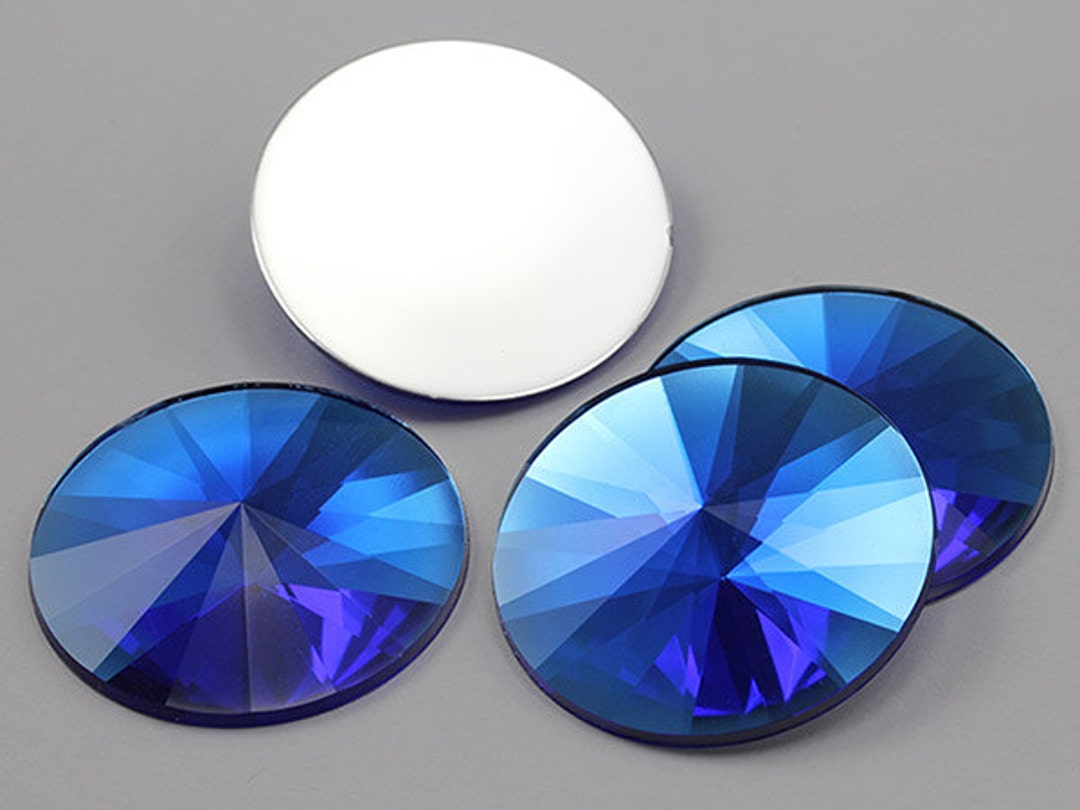 Allstarco, 50pcs 13mm Round Acrylic Plastic Gems Flat Back For - Foto 7