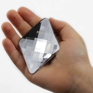 Crystal Clear Flat Back Diamant Display Pop Acryl Juwelen Kunststoff Strass Handwerk Edelsteine Verzierungen Cosplay Kostüm - 3 Größen
