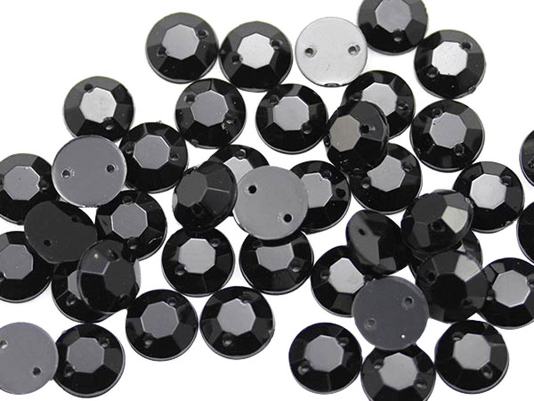 8mm SS40 Assorted Acrylic Rhinestones Flat Back Plastic Gems Crafts - 400  Pieces