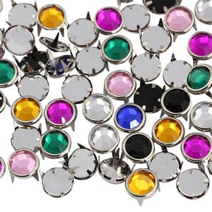 Allstarco Bedazzler Rhinestones Refills – 5mm 7mm 8mm 9mm Gemagic Studs – Assorted Colors – Rhinestone Studs for Clothing & DIY Crafts