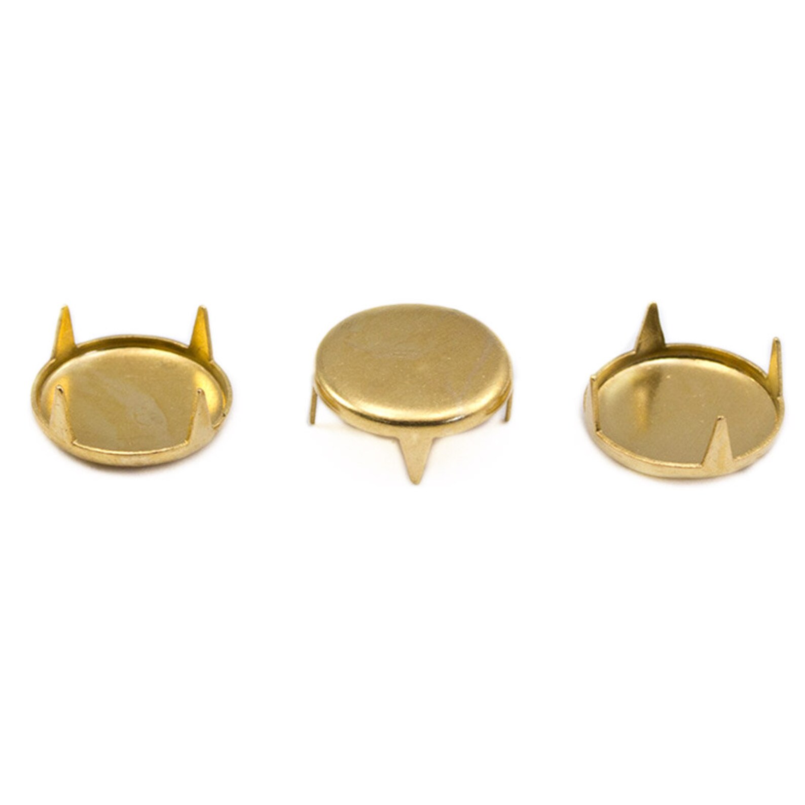 Gold Decorative Metal Clothing Studs. DIY Pronged Studs for Etsy