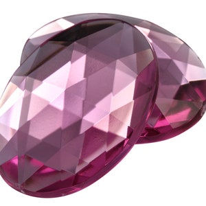 Pink Light Rose Flat Back Acrylic Oval Jewels High Quality Plastic Rhinestones For Cosplay Costume Gems Crafts DIY Embellishments 40mm, 25mm