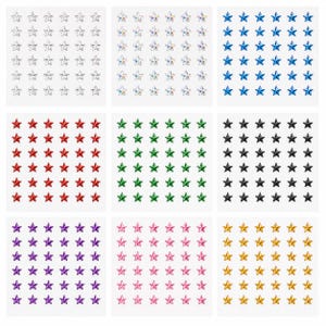 250 PCS Crystal Clear Acrylic Stick On Star Rhinestones Self Adhesive Gems Face Gems Body Art Jewels Scrapbooking Card Making 6mm 8mm 10mm image 5