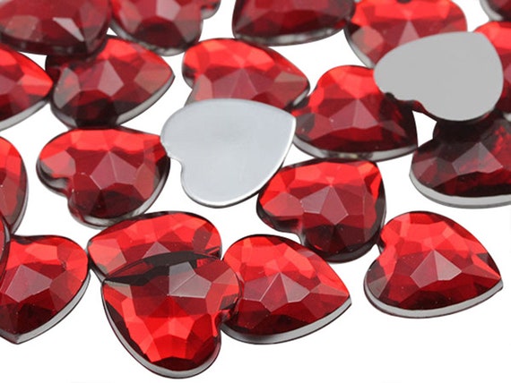 Large Red Ruby Round Acrylic Jewels Plastic Gems for Cosplay Costumes,  Jewelry Making, Crafts Embelishments DIY Projects High Quality 
