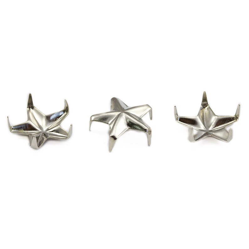 Silver Decorative Metal Clothing Studs. DIY Pronged Studs for Etsy