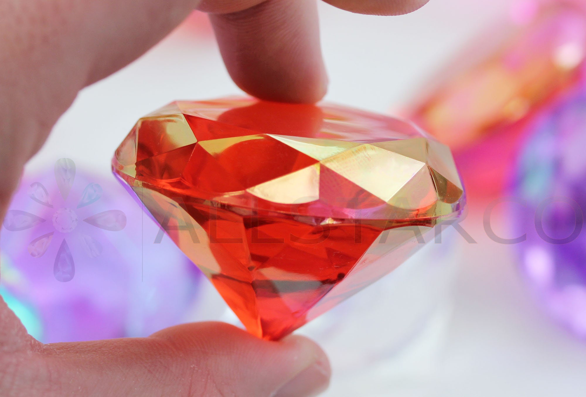 Cristalli Decorativi Acrilici 3 Mm - 5000 Pezzi Rossi Per Vasi, Matrimoni E Feste - Foto 5