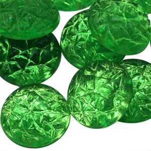 Groene peridot PD2Barokke cabochons met platte achterkant Acrylsteentjes Plastic edelstenen kostuumjuwelen Versieringen voor knutselen 3 beschikbare maten