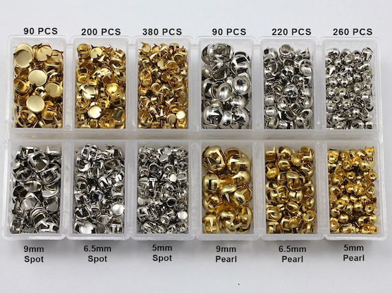  260Pcs Assorted 3D Pearls Nail Charms Acrylic Multi