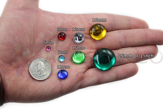 Red Ruby Flat Back Acrylic Pearl Cabochons Plastic Gems for Crafts