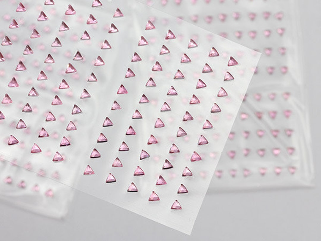  6mm SS30 Pink Self Adhesive Acrylic Rhinestones Plastic Face  Gems Stick On Body Jewels for DIY Cards and Invitations Crafts Bling  Sticker - 5 Sheets - 250PCS