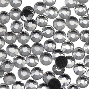 Crystal Clear Hotfix Rhinestones High Quality Heat Set Gems Iron On Superior Quality DMC Nail Art Embelishments DIY Projects Craft 5 Sizes