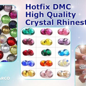 high quality crystal glass hotfix hot fix rhinestones dmc heat set iron on crafting craft lead crystal glass gems allstarco embellishments garment clothing diy glue back nail art fashion high qualityfor purses cell phones belts dolls scrapbook fabric