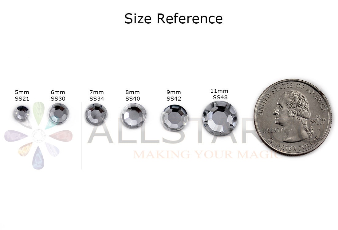 10mm 8mm 7mm Jet Black H101 Loose Acrylic Sew on Rhinestones