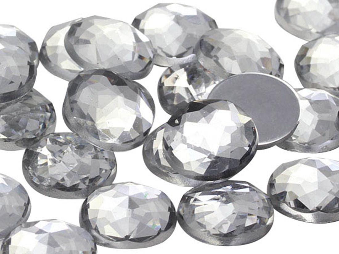 11 mm platte achterkant ronde acryl strass stenen plastic edelstenen voor sieraden maken kostuum juwelen cosplay versieringen - 200 stuks (verschillende kleuren