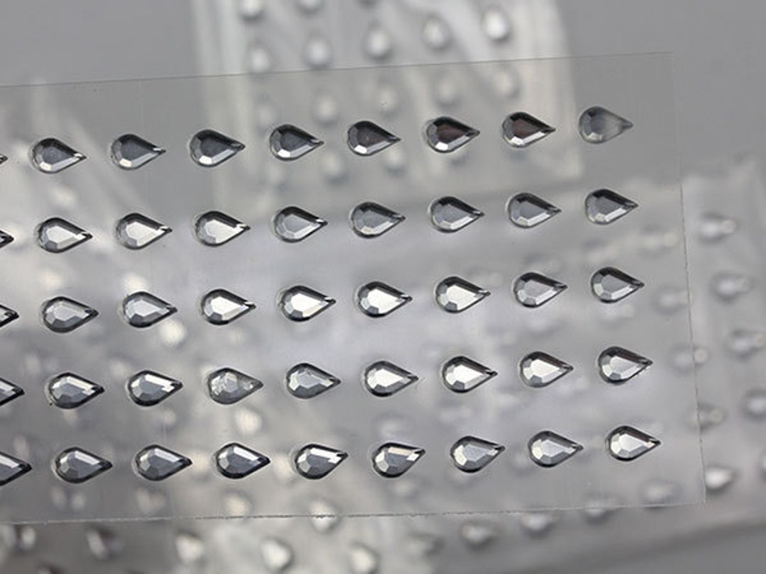 FINGERINSPIRE 250 strass a goccia sfaccettati in acrilico, 18 x 13 mm, strass a goccia con retro piatto trasparente, gemme in plastica, gioielli a goccia in cristallo acrilico, per la creazione di