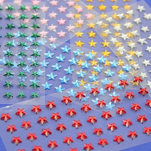 8 mm 貼り付け式スターラインストーン カードや招待状用 フェイスジェム 鉛フリー 肌に安全 ボディジュエル パーティー スクラップブック用 - 250 個