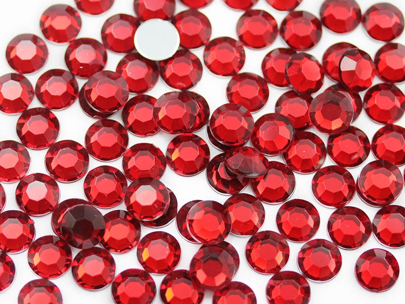 250PCS Red Ruby Acrylic Stick on Square Rhinestones Self Adhesive Gems Face  Gems Body Art Jewels for Scrapbooking or Card Making 6mm 8mm 