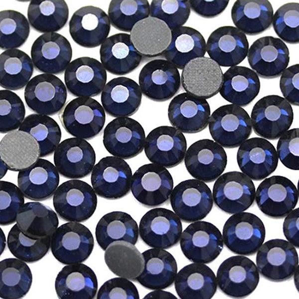 Hotfix Rhinestones High Quality Royal Blue Loose Heat Set Iron On Superior Quality DMC Nail Art Embelishments DIY Projects Design Craft