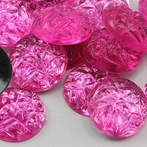 Roze NAP01 losse acryl barokke cabochons met platte achterkant, hoge kwaliteit Pro Grade - 3 beschikbare maten