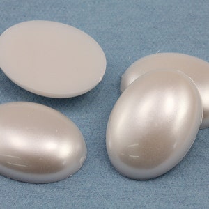 Pearl Cream H310 Grote ovale parel acryl plaksteen cabochons hoge kwaliteit plastic edelstenen ambachten kostuumversieringen rekwisieten sieraden maken