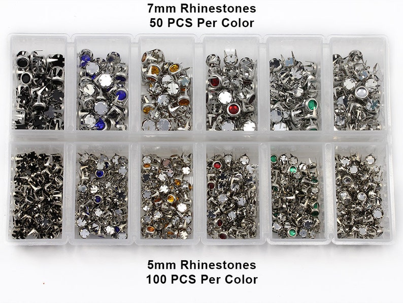 Bedazzler Stud Setter Rhinestone Kit 1200 Rhinestone Studs In Etsy